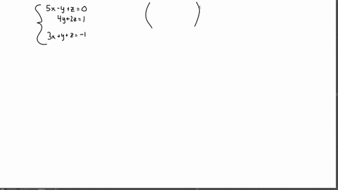 write-the-coefficient-matrix-and-the-augmented-matrix-for-each-system-leftbeginaligned-5-x-yz-0-4-y2