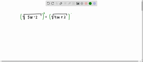 solve-sqrt5-w-2sqrt4-w2