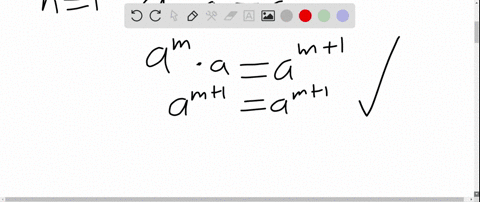 SOLVED:The expression a^m, where m is a natural number, was defined in ...