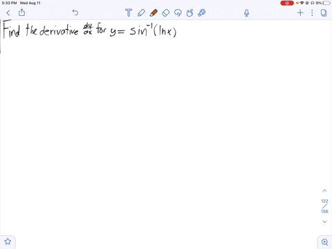 evaluate-the-derivatives-of-the-following-functions-fxsin-1ln-x