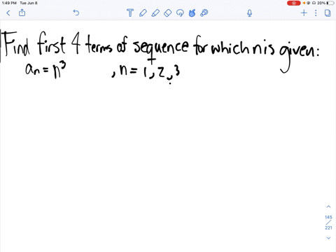 give-the-first-four-terms-of-the-sequences-for-which-a_n-is-given-a_nn3-quad-n123-ldots