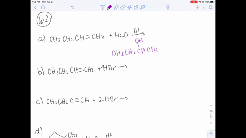 reagents-such-as-hci-hbr-and-hoh-h_o-can-add-across-carbon-carbon-double-and-triple-bonds-with-h-for