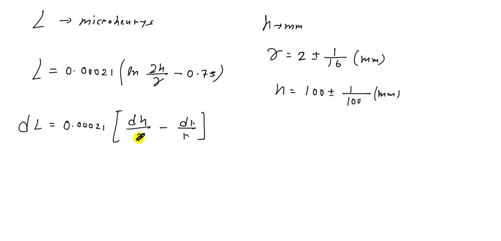 SOLVED:The inductance L (in microhenrys) of a straight nonmagnetic wire ...