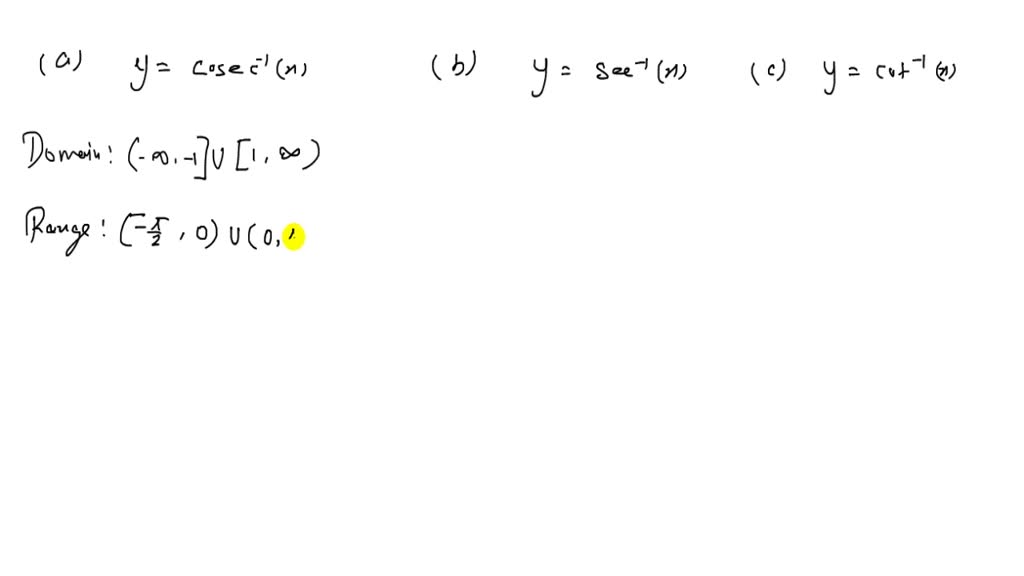 SOLVED:Write a short answer for each of the following. Give the domain ...