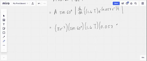 a-flat-circular-steel-loop-of-radius-75-mathrmcm-is-at-rest-in-a-uniform-magnetic-fleld-as-shown-in-