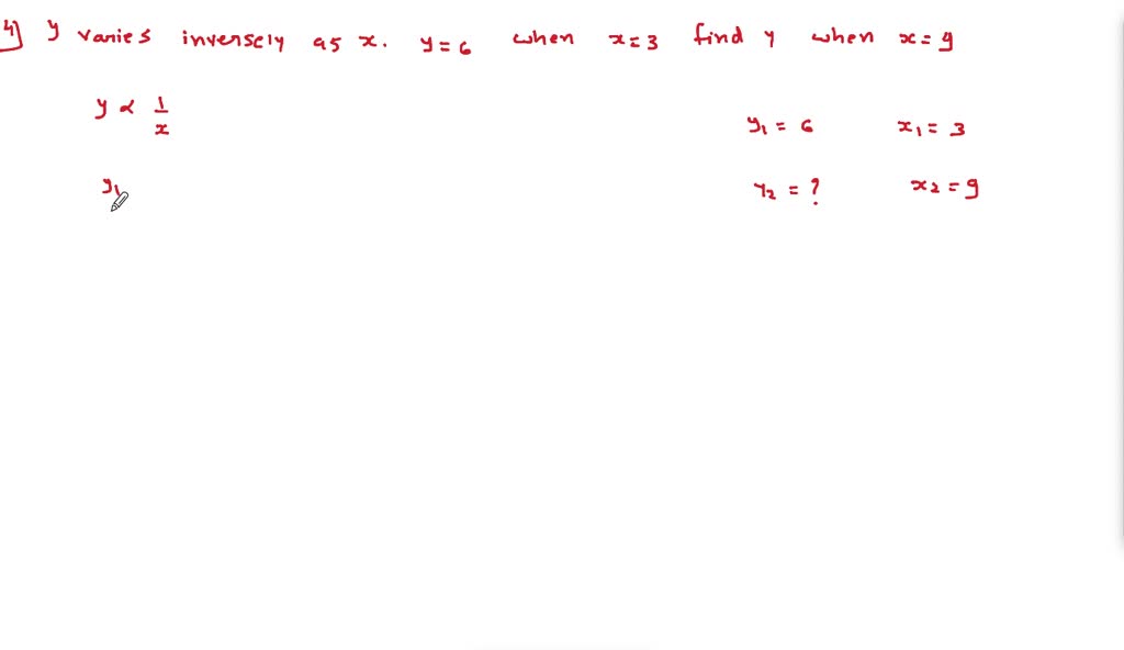 Solved Use The Four Step Procedure For Solving Variation Problems Given