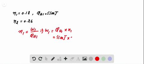 SOLVED:Engine 1 has an efficiency of 0.18 and requires 5500 J of input ...