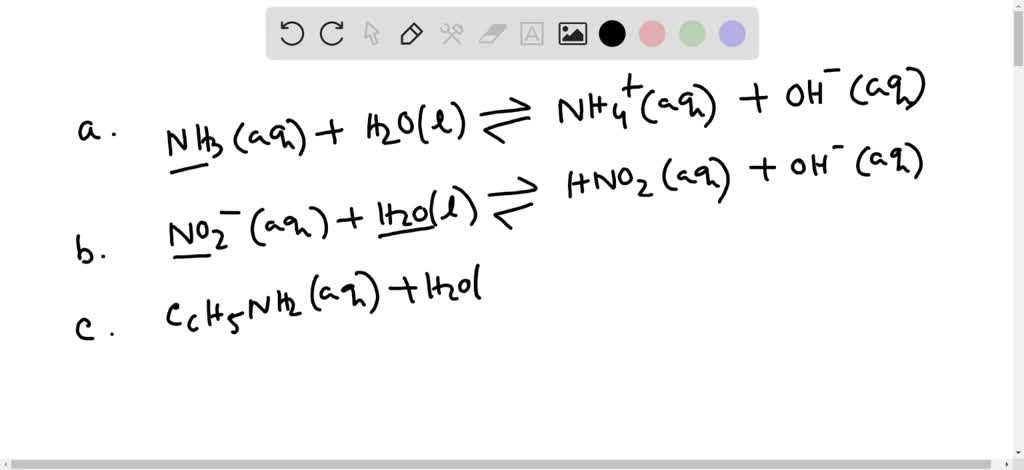 SOLVED:Using the Brønsted-Lowry model, write an equation to show why ...