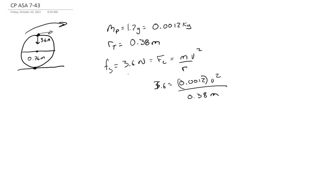 ⏩SOLVED:A 1.2 g pebble is stuck in a tread of a 0.76 -m-diameter ...