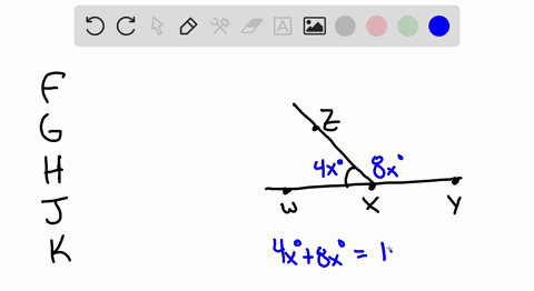 in-the-figure-below-w-x-and-y-are-collinear-the-measure-of-angle-w-x-z-is-4-xcirc-and-the-measure-of