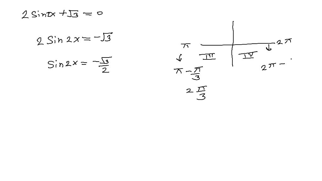 SOLVED Solve The Multiple angle Equation 2 Sin2 X 3 0