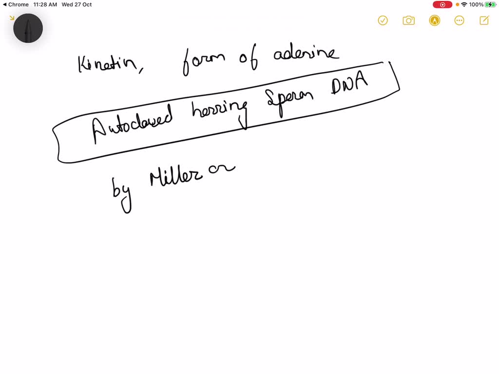 a modified form of adenine was discovered from (a
