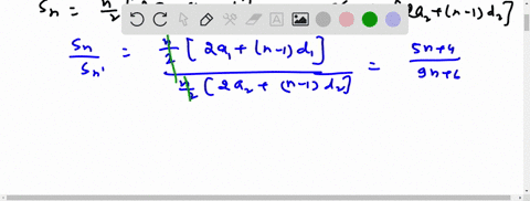 the-sums-of-n-terms-of-two-arithmetic-progressions-are-in-the-ratio-5-n4-9-n6