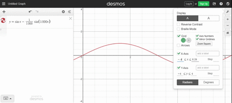 a-graph-the-function-fxsin-x-frac11000-sin-1000-x-in-the-viewing-rectangle-2-pi-2-pi-by-44-what-sl-2