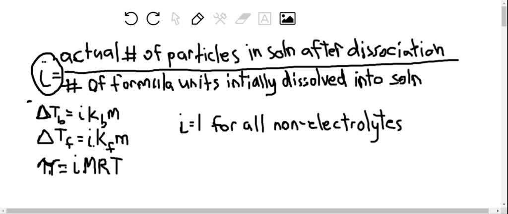 SOLVEDWhat is the van't Hoff factor? What inform…