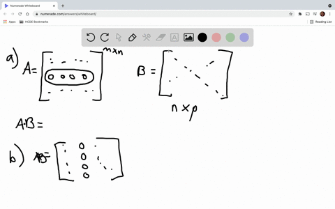 (a) Show That If A Has A Row Of Zeros And B Is Any Matrix For Which A B ...