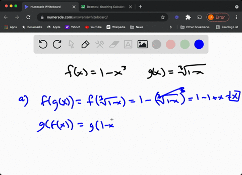 show-that-f-and-g-are-inverse-functions-a-algebraically-andb-graphically-fx1-x3-quad-gxsqrt31-x
