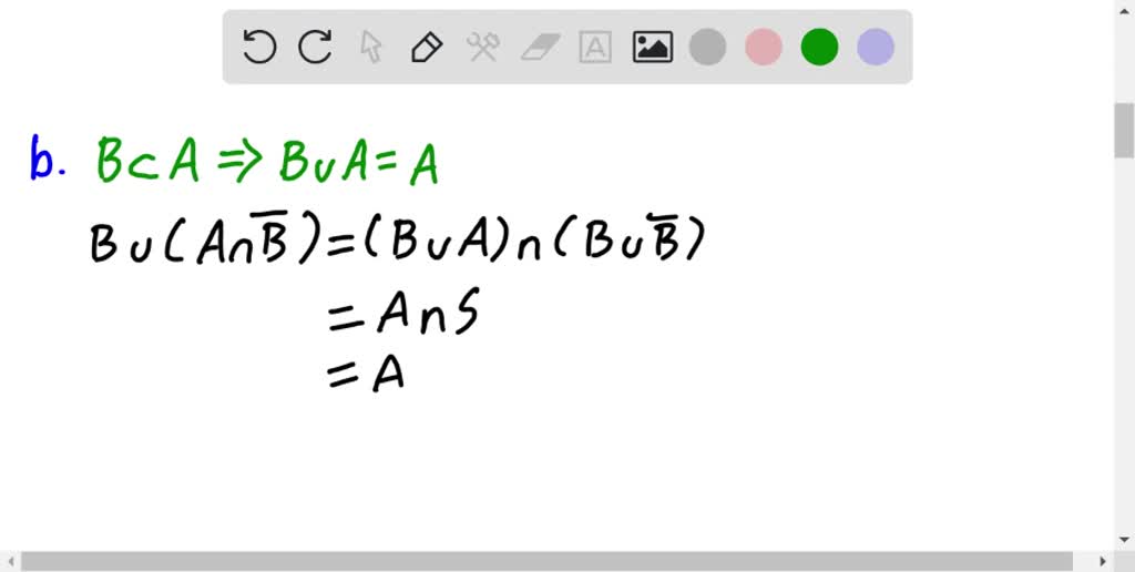 Refer To Exercise 2.4 . Use The Identities A=A ∩S And S=B ∪B And A ...