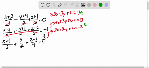 solve-beginaligned-fracx23-fracy42fracz160-fracx-43fracy14fracz-22-1-fracx12fracy2fracz-14frac34-end