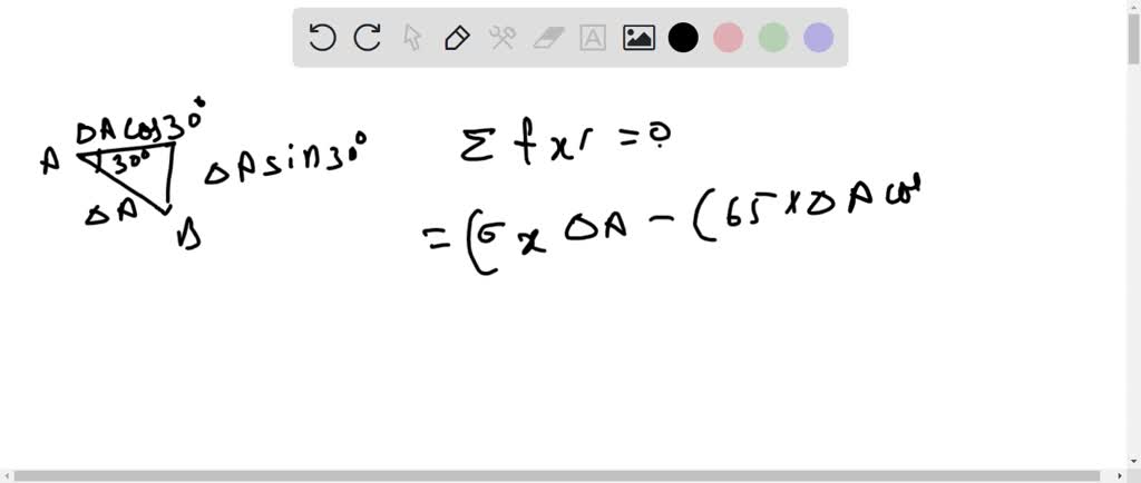 SOLVED:Determine the stress components acting on the inclined plane A B ...