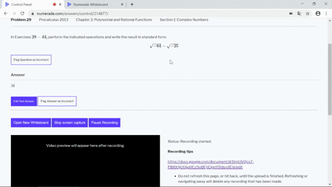 in-exercises-29-44-perform-the-indicated-operations-and-write-the-result-in-standard-form-sqrt-64-sq