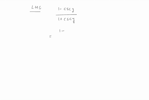verify-that-it-is-identity-frac1-csc-y1csc-yfracsin-y-1sin-y1
