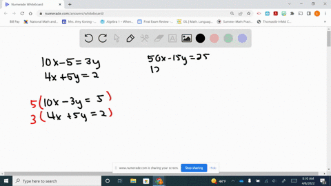 solve-each-system-of-equations-by-either-the-addition-method-or-the-substitution-method-10-x-53-y-4-