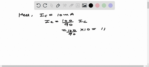in-a-p-n-p-transistor-circuit-the-collector-current-is-10-mathrmma-if-90-of-the-holes-emitted-from-e