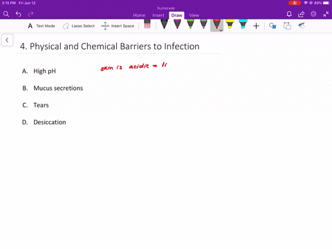 which-of-the-following-is-a-barrier-against-pathogens-provided-by-the-skin-a-high-ph-b-mucus-c-tears
