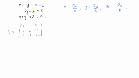 use-cramers-rule-to-solve-each-system-beginaligned-xy-1-2-y-z-3-xyz-0-endaligned
