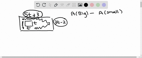express-the-area-of-the-shaded-region-as-a-polynomial-leave-pi-in-your-answer-where-appropriate