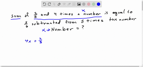 eight less than five times a number is three times the number