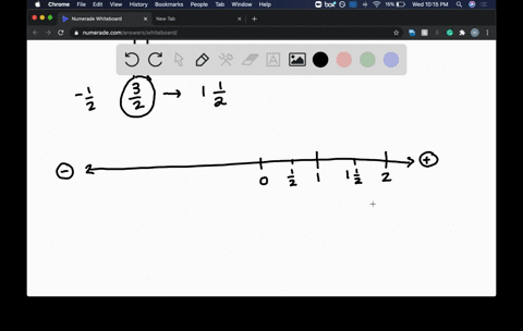 graph-the-numbers-on-a-number-line-then-write-two-inequalities-that-compare-the-two-numbers-frac12-2