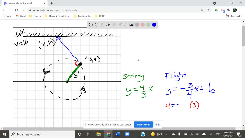 SOLVEDA rock attached to a string is whirled horizontally about the