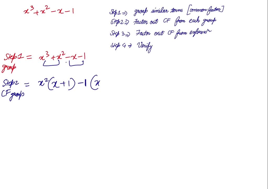 SOLVED Factor X 3 x 2 x 1