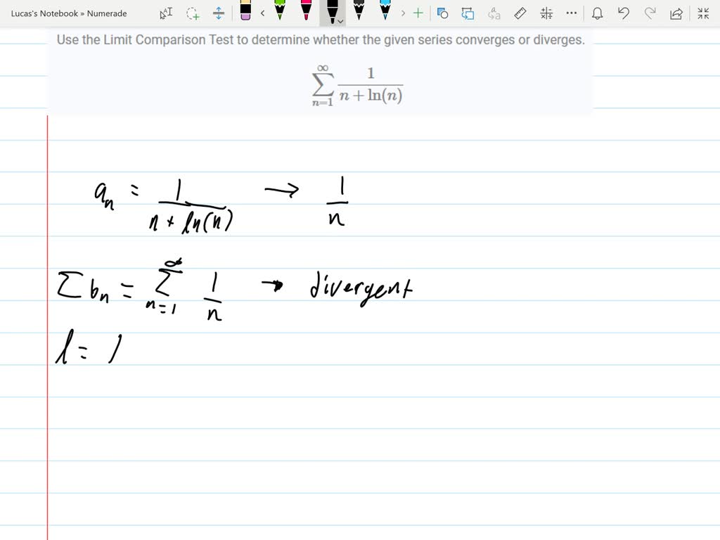 solved-use-the-limit-comparison-test-to-determine-whether-the-series