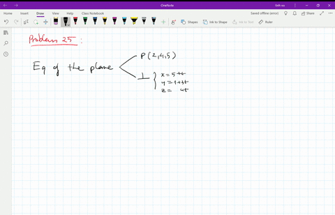 find-equations-for-the-planes-the-plane-through-p_0245-perpendicular-to-the-line-x5t-quad-y13-t-qu-2