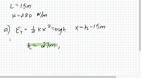 a-woman-bungee-jumper-of-mass-60-mathrmkg-is-attached-to-an-elastic-rope-of-natural-length-15-mathrm