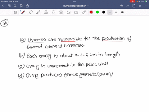 which-of-the-following-statements-about-ovary-is-not-true-a-ovaries-are-responsible-for-the-producti
