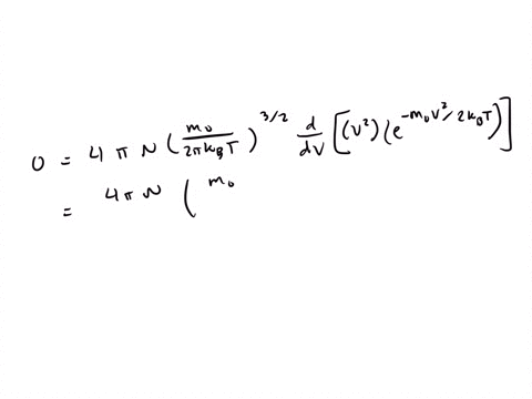 from-the-maxwell-boltzmann-speed-distribution-show-that-the-most-probable-speed-of-a-gas-molecule-9