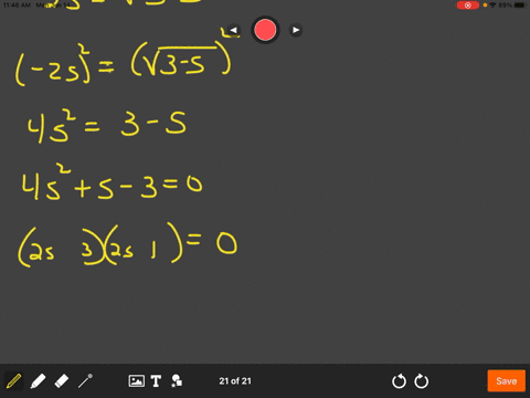 solve-the-radical-equation-for-the-given-variable-2-ssqrt3-s