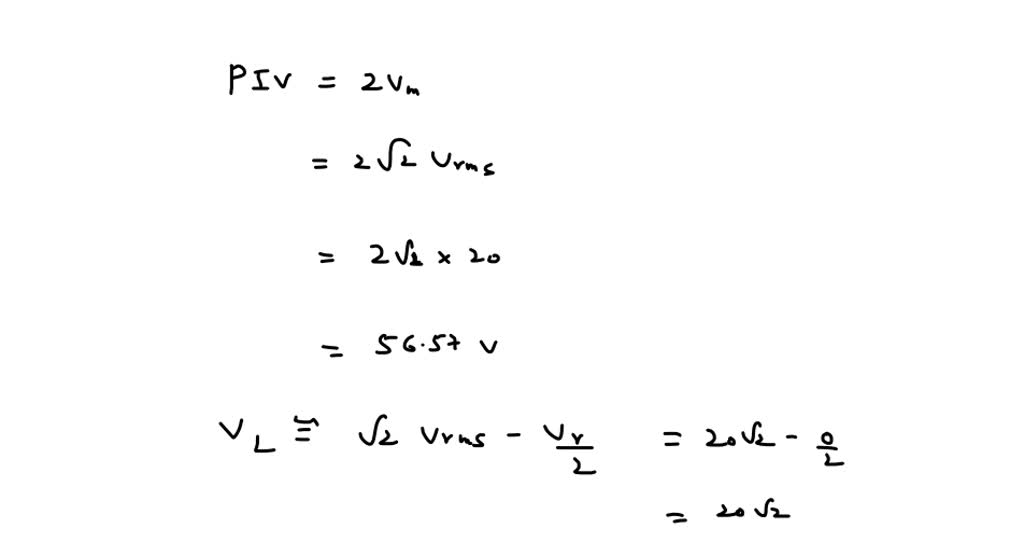 SOLVED diode An Ac Source Having An Effective Voltage Of 600 V 60 Hz 