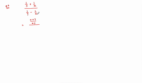 simplify-fracfrac1yfrac1xfrac1y-frac1x
