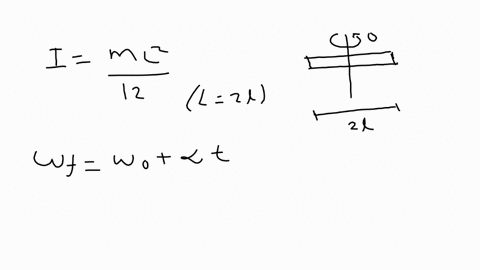 a-thin-rod-of-mass-m-and-length-2-l-is-made-to-rotate-about-an-axis-passing-through-its-centre-and-p
