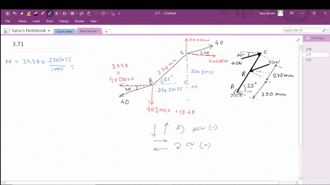 two-parallel-40-n-forces-are-applied-to-a-lever-as-shown-determine-the-moment-of-the-couple-formed-b