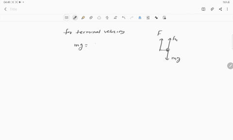 a-spherical-solid-ball-of-volume-v-is-made-of-a-material-of-density-rho_1-it-is-falling-through-a--3