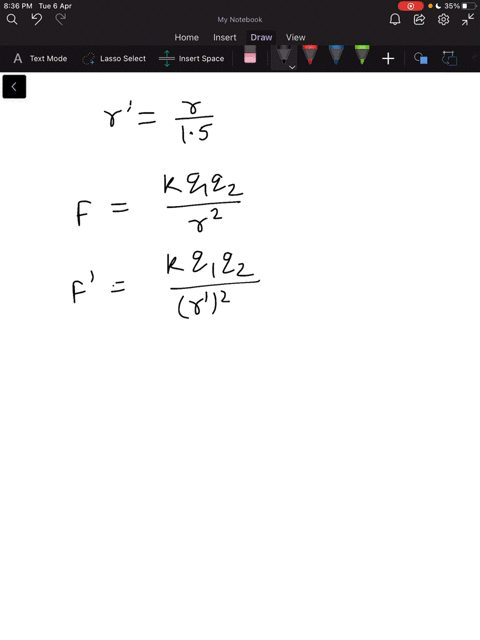 two-point-charges-are-separated-by-a-distance-r-if-the-separation-is-reduced-by-a-factor-of-15-by-wh