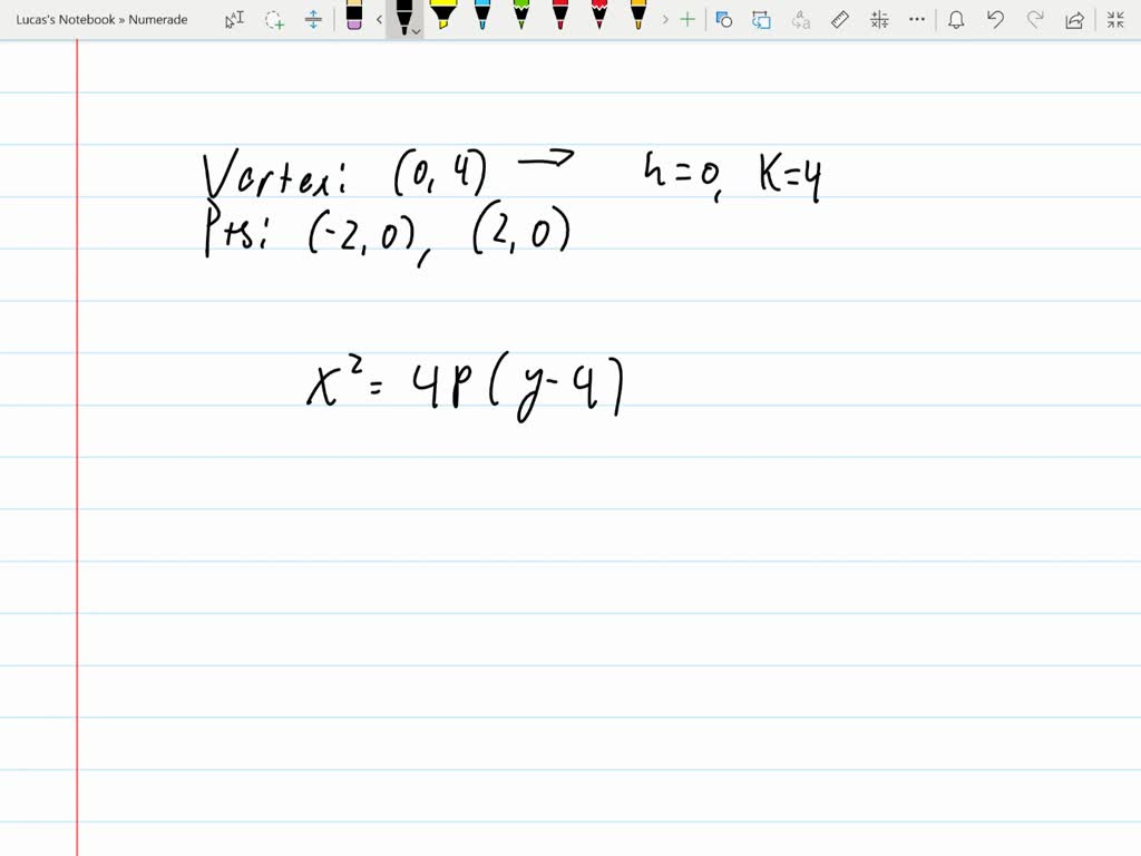 Question 134ptsgiven The Equation Of A Parabola Y2 Itprospt