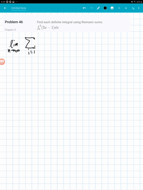 find-each-definite-integral-using-riemann-sums-int_033-x-1-d-x