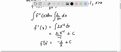 determine-the-function-f-if-fprime-primexfrac2x2-f11-fprime11-x0-2